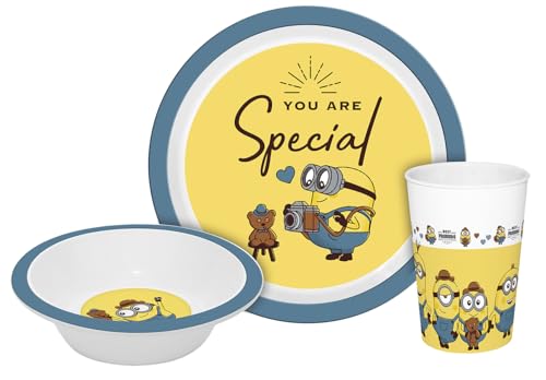 Kindergeschirr Minions Gentleman 3teilig PP Kindergeschirr Minions Gentleman 3teilig PP von Gedalabels