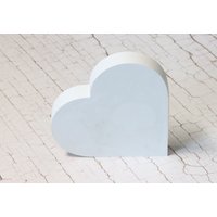 Betonherz Hausdeko Weiß von GedankenwunderDecor