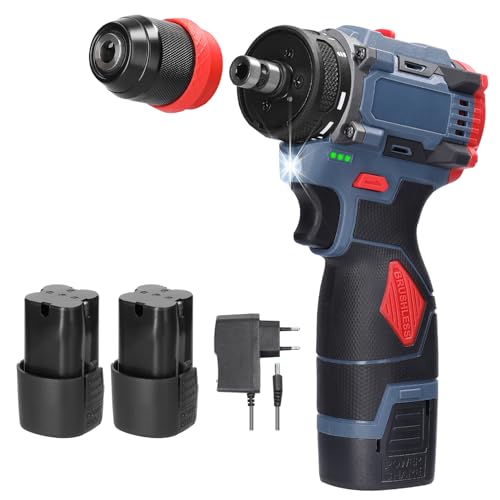 16,8V 2-in-1 Akku-Bohrschrauber Set, 45Nm Drehmoment, Schnellwechselfutter, 21+1 Drehmoment-Stufen, mit 2 Akkus und Ladegerät 16,8V 2-in-1 Akku-Bohrschrauber Set, 45Nm Drehmoment, Schnellwechselfutter, 21+1 Drehmoment-Stufen, mit 2 Akkus und Ladegerät von Gedital