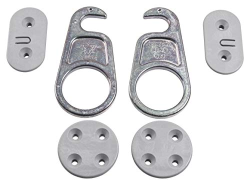 Gedotec Möbelverbinder LOCK Tischplatten-Verbinder trennbar Arbeitsplatten-Verbinder | Verbinder für Büro-Tisch - Möbel | Stahl verzinkt | Bauhöhe 9,1 mm | 1 Set - Holz-Verbinder Metall zum Schrauben von Gedotec