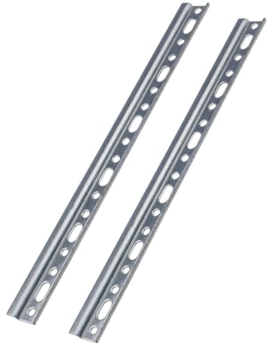 Gedotec Schrankaufhänger Stahl verzinkt H10323 | 2 Stück Schrankhalter zum Schrauben Länge: 157 x 26 mm | Möbelaufhänger | Aufhängeschiene Metall | Schrankträger stabil | Schrankträger | Schwerlast von Gedotec