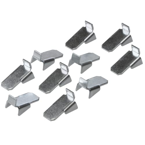 Gedotec Tablarträger Stahl verzinkt | VARI | 20 Stück Regal-Bodenträger zum Einhängen | Fachbodenträger Schrank | Maße: 10 x 18 x 9 mm | Tragkraft: 12,5 kg | Fachträger-Befestigung – Schwerlast von Gedotec