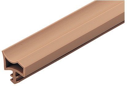 Gedotec Zugluftstopper für Zimmertür M 3967 | 1 Rolle - Türrahmen Dichtung | Länge: 25 m | Falzbreite: 12 mm | Türdichtung Kunststoff TPE weich PVC beige | zum Abdichten von Türen | Türgummi von Gedotec