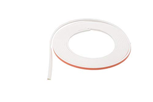 Gedotec Türdichtung selbstklebend TPE 4.10 | 1 Rolle - PVC Türrahmen Dichtung | Länge: 6 m | Falzbreite: 12 mm | Türzargendichtung weiß | Fensterdichtung und Türdichtung | Türgummi von Gedotec