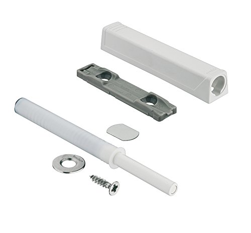 Gedotec Druck-Schnäpper Türdämpfer TIP-ON 956A1004 Langversion mit Magnet | Farbe weiß | Blum Tür-Schnapper mit Ausstoßweg 38 mm | 1 Set - Druck-Öffner Push-to-Open für Küchen-Schränke & Schubladen von Gedotec