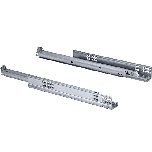 Gedotec Schubladenschiene Vollauszug 520 mm mit Blumotion Dämpfung | Blum Tandem 560H5200B | Tragkraft: 30 kg | Soft-Close Schubladen-Auszug inkl. Kupplungen | 1 Paar - Auszüge für Holz-Schubkästen von Gedotec