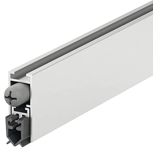Gedotec absenkbare Bodendichtung - Silber grau | 1 Stück Türbodendichtung automatisch | DDS 12 | Länge 930 mm - kürzbar | Absenkdichtung Zugluftstopper | Dichtung für Türen kältefeind Windschutz tür von Gedotec