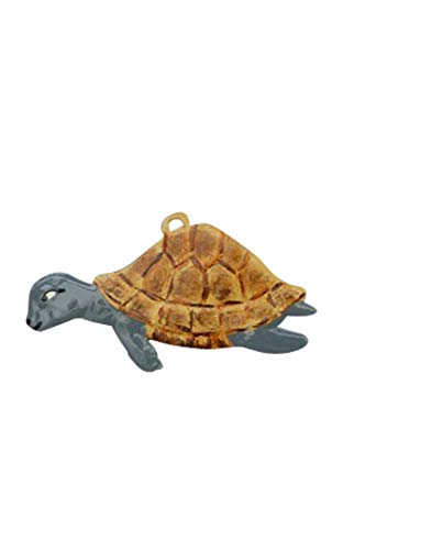 Schildkröte beidseitig von Hand bemalt (LxB) 5,5 x 3,0 cm, Christbaumschmuckanhänger, Geschenkanhänger, Weihnachtsbaumanhänger, Weihnachten, Ganzjahesanhänger von Gedona Geschenke der besonderen Art