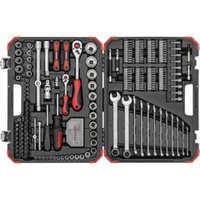 Gedore red Steckschlüsselsatz, Set 232tlg, 1/2 1/4 Zoll Antrieb, Adapter Werkzeug, Knarre Nüsse Bithalter Bits, R46003232 von Gedore RED
