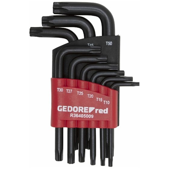 GEDORE red® - R36405009 Winkelschraubendrehersatz TX T10-50 9-teilig von Gedore Red