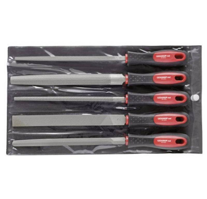 Gedore Red Feile Feilensatz 3-kant + 4-kant + flach + rund + halbrund 3301597 Gedore Red Feile Feilensatz 3-kant + 4-kant + flach + rund + halbrund 3301597 von Gedore Red