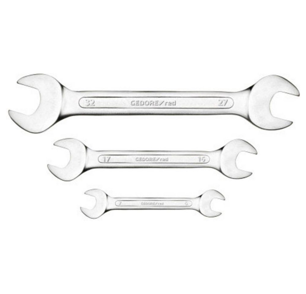 Gedore Red Ringschlüssel Doppelmaulschlüssel-Satz kurz SW 6 - 32 mm 12-teilig 3300961 von Gedore Red