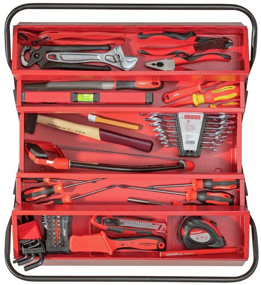 Gedore Red Werkzeugkoffer R21600072 Werkzeugsatz BASIS in Wkzeugkasten 72-teilig von Gedore Red
