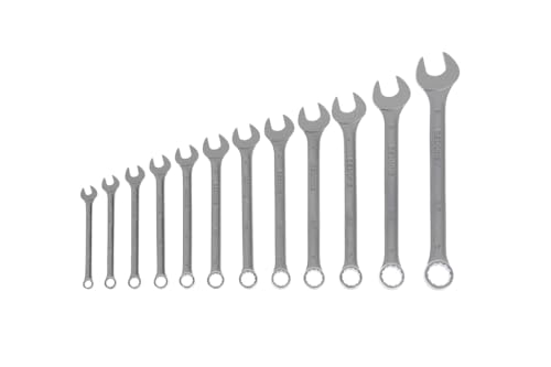 GEDORE Ring-Maulschlüssel-Satz, 12-teilig, SW 6-19 mm, 15° abgewinkelt, 12-kant, UD-Profil, Schraubenschlüssel Set, 7-0112 von GEDORE