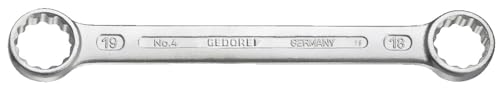 GEDORE Doppelringschlüssel, SW 27+32 mm, gerade, flach, dünn, 12-kant, UD-Profil, Schraubenschlüssel, 4 27x32 von GEDORE