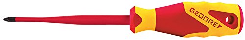 GEDORE VDE-Schraubendreher Kreuzschlitz SLIM DRIVE 2160 PZ 1, 1000V, vollisolierte Klinge, 3-Komponenten-Griff von GEDORE
