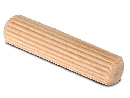 100 Stück - Möbelverbinder Riffeldübel Lang-Holzdübel Buche | Dübel Ø 10 mm | Länge: 50 mm | geriffelter Holzdübel fertigt nach DIN 68150 | Möbelbeschläge von GedoTec® von Gedotec