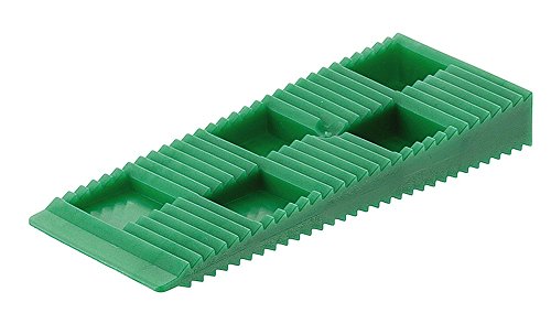 20 Stück - Verglasungsklötze Kunststoff Rastkeile grün Abstandskeile zum Unterlegen - Ausgleichen oder Ausrichten | 80 x 30 x 10 mm | Tragkraft 200 kg | Baubeschläge von GedoTec® - Fliesenkeile - Keil von Gedotec