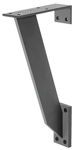 GedoTec Design Barkonsole gerade Barstütze für Wand-Montage | Tragkraft 30 kg | Konsole Aluminium massiv | Thekenfuß schräg flach | Alu Silber matt eloxiert | 1 Stück - Regalkonsole rechteckig flach GedoTec Design Barkonsole gerade Barstütze für Wand-Montage | Tragkraft 30 kg | Konsole Aluminium massiv | Thekenfuß schräg flach | Alu Silber matt eloxiert | 1 Stück - Regalkonsole rechteckig flach von Gedotec