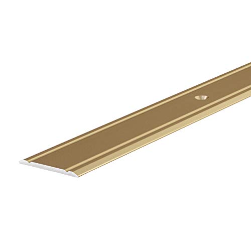 Gedotec Alu Übergangsprofil SUPERFLACH Übergangsschiene gelocht | 2000 x 30 mm | Boden-Profil Aluminium Messing eloxiert | Abdeckleiste zum Schrauben | 1 Stück - Schiene für Fliesen - Laminat uvm. Gedotec Alu Übergangsprofil SUPERFLACH Übergangsschiene gelocht | 2000 x 30 mm | Boden-Profil Aluminium Messing eloxiert | Abdeckleiste zum Schrauben | 1 Stück - Schiene für Fliesen - Laminat uvm. von Gedotec