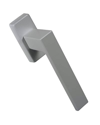 Gedotec Aluminium Türbeschlag - Fenstergriff chrom Fensterolive auf Oval-Rosette | 1 Stk Drehkipp-Rasterolive ohne Schließzylinder | PUSH 1317 | Fensterbeschlag für Fenster inkl Befestigungsmaterial von Gedotec