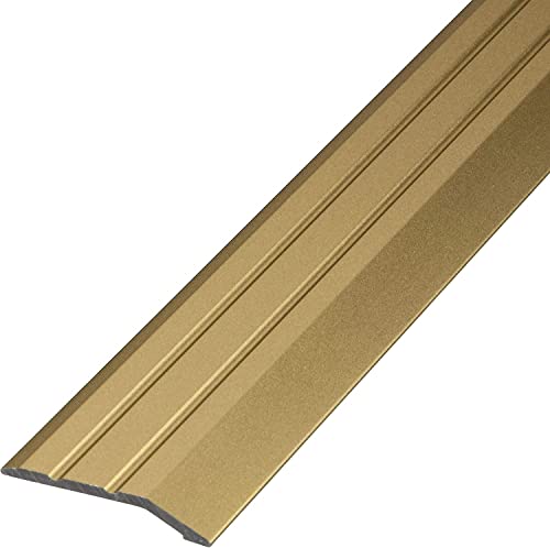 Gedotec Übergangsleiste höhenausgleich Gold eloxiert selbstklebend | 1 Stück Abschlussprofil Alu 900 mm | Dehnungsfugenprofil Boden-Leiste höhen-ausgleich 2-5mm | Übergangsschiene ohne bohren, 90 cm Gedotec Übergangsleiste höhenausgleich Gold eloxiert selbstklebend | 1 Stück Abschlussprofil Alu 900 mm | Dehnungsfugenprofil Boden-Leiste höhen-ausgleich 2-5mm | Übergangsschiene ohne bohren, 90 cm von Gedotec
