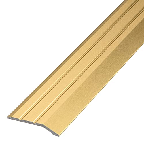 Gedotec Übergangsleiste höhenausgleich Gold selbstklebend | 1Stück Abschlussprofil Alu 1000 mm | Dehnungsfugenprofil Boden-Leiste höhen-ausgleich 2-5mm | Übergangsschiene ohne bohren, 100 cm (1m) Gedotec Übergangsleiste höhenausgleich Gold selbstklebend | 1Stück Abschlussprofil Alu 1000 mm | Dehnungsfugenprofil Boden-Leiste höhen-ausgleich 2-5mm | Übergangsschiene ohne bohren, 100 cm (1m) von Gedotec