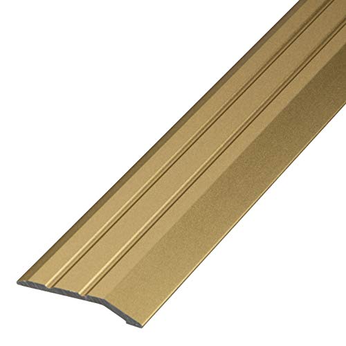 Gedotec Übergangsleiste höhenausgleich Gold selbstklebend | 1Stück Abschlussprofil Alu 2000 mm | Dehnungsfugenprofil Boden-Leiste höhen-ausgleich 2-5mm | Übergangsschiene ohne bohren, 200 cm (2m) Gedotec Übergangsleiste höhenausgleich Gold selbstklebend | 1Stück Abschlussprofil Alu 2000 mm | Dehnungsfugenprofil Boden-Leiste höhen-ausgleich 2-5mm | Übergangsschiene ohne bohren, 200 cm (2m) von Gedotec