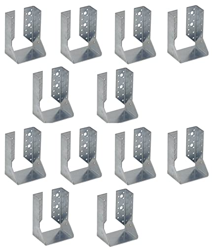 Gedotec Balkenschuh mit innenliegenden Laschen aus Stahl | 10 Stk Balkenträger - 120 x 160 x 75 mm | Pfostenträger Schwerlast-Winkelverbinder | Metall Winkel Metallwinkel 90 Grad Winkel Metall Gedotec Balkenschuh mit innenliegenden Laschen aus Stahl | 10 Stk Balkenträger - 120 x 160 x 75 mm | Pfostenträger Schwerlast-Winkelverbinder | Metall Winkel Metallwinkel 90 Grad Winkel Metall von Gedotec