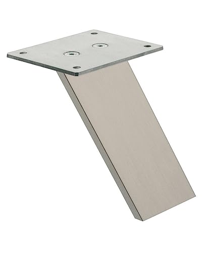 Gedotec Barkonsole | 1 Stück - Konsole aus Aluminium schräg flach | Länge 250 mm | Tragkraft 30 kg | Halterung inkl. Befestigungsmaterial | Träger für Küchen - Arbeitsplatten - Bars - Möbel von Gedotec