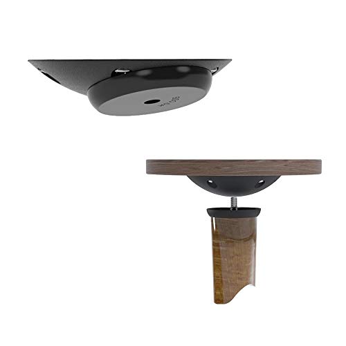 Gedotec Befestigungsplatte schräg mit M8 Gewinde für Möbelfüße & Tischbeine - Twister | Anschraubplatte verstellbar 20° | Möbelbeine Befestigung für Couch-Tische | 1 Stück - Montageplatte Kunststoff von Gedotec