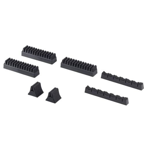 Gedotec Besteckhalter-Sortiment Besteckeinsatz selbstklebend mit Filzauflage | für 50-teiliges Besteck | Filz ist SCHWARZ | Besteckeinlage für Schubladen & Schubkasten | 1 Stück - Besteck-Halter von Gedotec