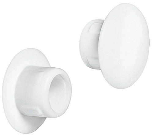 Gedotec Blindstopfen eindrücken Schrauben-Abdeckungen rund Möbel-Abdeckkappen - H1116 | Ø 8 mm | Kunststoff weiß für Blind-Bohrung | Made IN Germany | 20 Stück - Loch-Kappen für Möbel & Schrauben Gedotec Blindstopfen eindrücken Schrauben-Abdeckungen rund Möbel-Abdeckkappen - H1116 | Ø 8 mm | Kunststoff weiß für Blind-Bohrung | Made IN Germany | 20 Stück - Loch-Kappen für Möbel & Schrauben von Gedotec