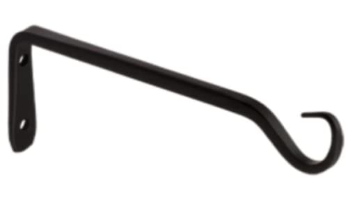 Gedotec Metall Pflanzen-Halterung | Balkon Deko BASIC aus Stahl | Blumenampel-Halter Schwarz Rustikal | Gartendeko für Hängeampeln | Pflanzen Aufbewahrung mit Schrauben von Gedotec