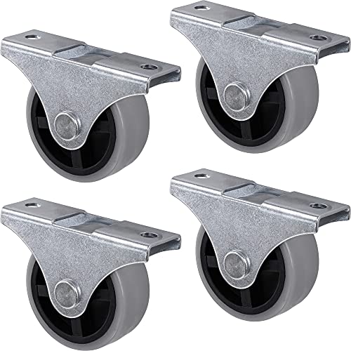 Gedotec Design Bockrollen mit Anschraubplatte | 4 er Set - Transportrollen für alle Böden | Kunststoff grau | CASTOR | Rollen-Ø 40 mm | Tragkraft 25 kg | Möbelrollen - Geräte-Rollen inkl. Schrauben Gedotec Design Bockrollen mit Anschraubplatte | 4 er Set - Transportrollen für alle Böden | Kunststoff grau | CASTOR | Rollen-Ø 40 mm | Tragkraft 25 kg | Möbelrollen - Geräte-Rollen inkl. Schrauben von Gedotec