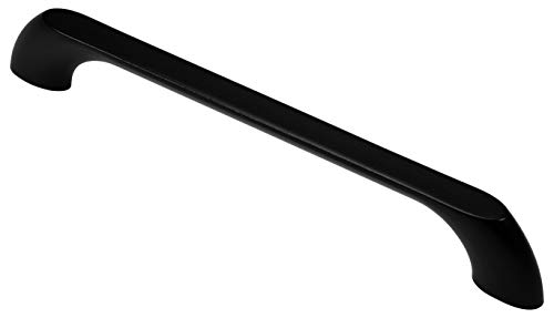 Gedotec Design Schubladengriff 160 mm Möbelgriff Vintage - BRUNT | Türgriff für Küchen-Schrank - Möbel & Schranktür | Kommoden-Griff Metall schwarz matt | 1 Stück - Bogengriff Schublade mit Schrauben von Gedotec
