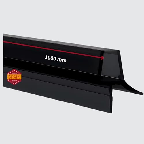 Gedotec Duschdichtung SCHWARZ | Premium Glasbodendichtung mit seitlicher Duschlippe | 1000 mm | Glasdicke 6-8 mm | Türbodendichtung PVC wasserabweisend | Duschdichtungen für Duschtüren Gedotec Duschdichtung SCHWARZ | Premium Glasbodendichtung mit seitlicher Duschlippe | 1000 mm | Glasdicke 6-8 mm | Türbodendichtung PVC wasserabweisend | Duschdichtungen für Duschtüren von Gedotec
