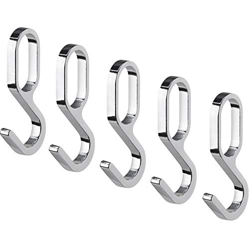 Gedotec Einhängehaken für Schrankstange Oval Schrankrohr | S-Haken Metall Chrom poliert | Garderoben-Haken für Kleiderstange 30 x 15 mm | 5 Stück | Design Kleiderhaken Aufhänger für Möbel-Stangen Gedotec Einhängehaken für Schrankstange Oval Schrankrohr | S-Haken Metall Chrom poliert | Garderoben-Haken für Kleiderstange 30 x 15 mm | 5 Stück | Design Kleiderhaken Aufhänger für Möbel-Stangen von Gedotec