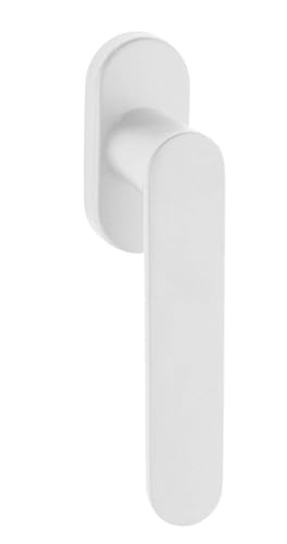 Gedotec Fenstergriff Aluminium | 1 Stück | Weiß Matt | Drehkipp-Rasterolive ohne Schließzylinder | SHAPE | Fensterbeschlag für Fenster | Fenstergriffe pulverbeschichtet | rostfrei | edle Oberfläche von Gedotec