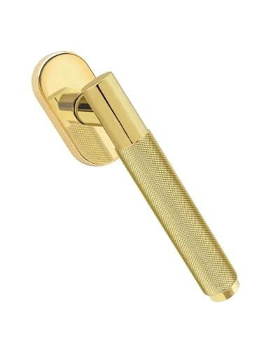 Gedotec Fenstergriff Messing poliert | 1 Stück | MARION | Drehkipp-Rasterolive ohne Schließzylinder | Fensterbeschlag für Fenster | moderne Fensterolive auf Oval-Rosette | 42 mm Stiftlänge Gedotec Fenstergriff Messing poliert | 1 Stück | MARION | Drehkipp-Rasterolive ohne Schließzylinder | Fensterbeschlag für Fenster | moderne Fensterolive auf Oval-Rosette | 42 mm Stiftlänge von Gedotec