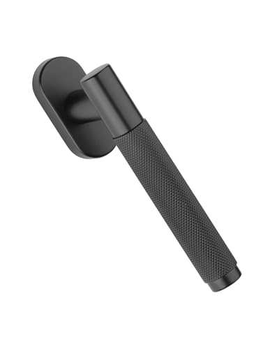Gedotec Fenstergriff Schwarz matt | 1 Stück | MARION | Drehkipp-Rasterolive ohne Schließzylinder | Fensterbeschlag für Fenster | moderne Fensterolive auf Oval-Rosette | 42 mm Stiftlänge Gedotec Fenstergriff Schwarz matt | 1 Stück | MARION | Drehkipp-Rasterolive ohne Schließzylinder | Fensterbeschlag für Fenster | moderne Fensterolive auf Oval-Rosette | 42 mm Stiftlänge von Gedotec