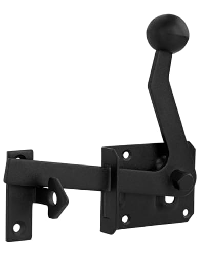 Gedotec Gartentorfalle Stahl schwarz | BLACK BOLT | 1 Stück Tor-Verschluss mit Klink-Haken | Länge: 160 mm | Torverriegelung beidseitig verwendbar | Türschließer zum Schrauben | Türschloss Gedotec Gartentorfalle Stahl schwarz | BLACK BOLT | 1 Stück Tor-Verschluss mit Klink-Haken | Länge: 160 mm | Torverriegelung beidseitig verwendbar | Türschließer zum Schrauben | Türschloss von Gedotec