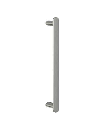 Gedotec Glastürgriff | aus Metall | BA 200 mm | THERESE | Chrom satiniert | Türgriff für Glastür & Holztür | Beschlag Glastür | Drückergarnitur | Stoßgriff | Türbeschlag von Gedotec