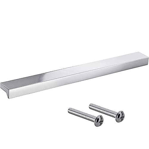 Gedotec Möbelgriffe aus Aluminium | 1 Stück Türgriffe für Schränke - Chrom poliert inkl. Befestigungsmaterial | ANGLE 0077 | LA: 64 mm | Griffe für Küchenschränke Schrankgriffe Griffe Möbel von Gedotec