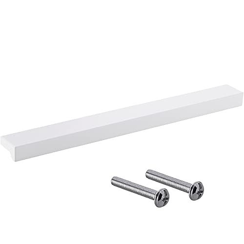 Gedotec Möbelgriffe aus Aluminium | 1 Stück Türgriffe für Schränke - Weiß matt inkl. Befestigungsmaterial | ANGLE 0077 | LA: 64 mm | Griffe für Küchenschränke Schrankgriffe Griffe Möbel von Gedotec