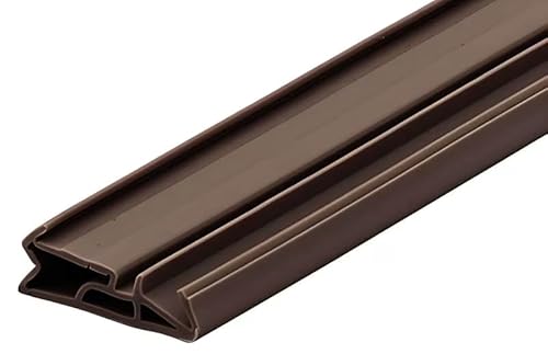 Gedotec Haustürdichtung für Holz-Zargen dunkelbraun | 6 m Silikon-Türdichtung DS 155a | Dichtungsband Tür mit Nutbreite 4–5 mm - Breite: 15 mm | zugluftstopper fenster und türen Dichtband wasserdicht von Gedotec