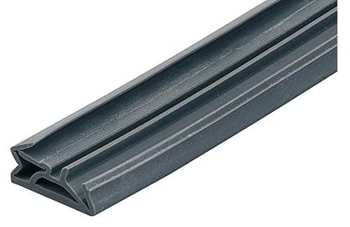 Gedotec Haustürdichtung für Holz-Zargen zink-grau | 6 m Silikon-Türdichtung DS 112a | Dichtungsband Tür mit Nutbreite 4–5 mm - Breite: 12 mm | zugluftstopper fenster und türen Dichtband wasserdicht von Gedotec