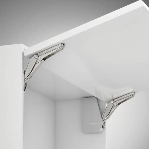 Gedotec Hochschwenkbeschlag Schrank Klappenbeschlag Küche Klappenhalter Free Flap 1.7 | Modell C 2,7-14,7 kg | Möbelbeschläge Komplett Set weiß | 1 Garnitur - Klappenscharnier für einteilige Klappen Gedotec Hochschwenkbeschlag Schrank Klappenbeschlag Küche Klappenhalter Free Flap 1.7 | Modell C 2,7-14,7 kg | Möbelbeschläge Komplett Set weiß | 1 Garnitur - Klappenscharnier für einteilige Klappen von Gedotec