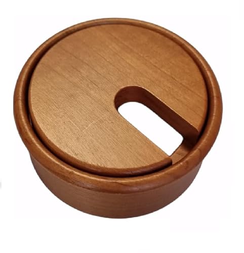 Gedotec Kabeldurchführung Kirsche Holz lackiert | Plain | 1 Stück runde Kabeldurchlässe | Kabeldose Bohr-Ø 80 mm | Kabelführung zum Einkleben in Arbeitsplatte | Schreibtischkanal - Kabeldurchlass Gedotec Kabeldurchführung Kirsche Holz lackiert | Plain | 1 Stück runde Kabeldurchlässe | Kabeldose Bohr-Ø 80 mm | Kabelführung zum Einkleben in Arbeitsplatte | Schreibtischkanal - Kabeldurchlass von Gedotec