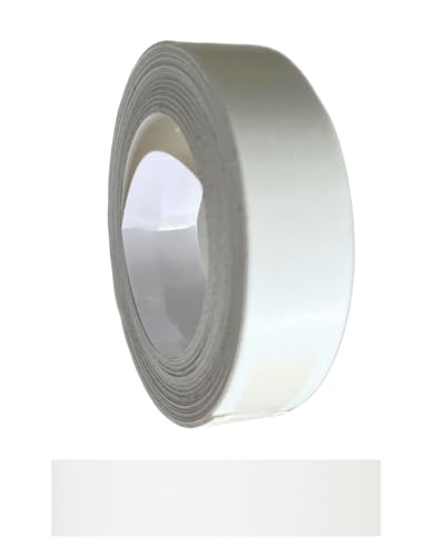 Gedotec Kantenumleimer selbstklebend | 1 Stück | 18 mm x 5 m | 321 - Weiss glänzend | TAPE | Holzfurnier in verschiedenen Dekoren | Melaminkanten-Band zum Kleben | Möbelkanten-Band | Melaminkanten von Gedotec